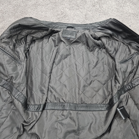Mens Perry Ellis 100% Leather jacket sz L - Picture 6 of 7